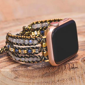 Mystical Moonstone Labradorite strap bracelet band for Apple Watch