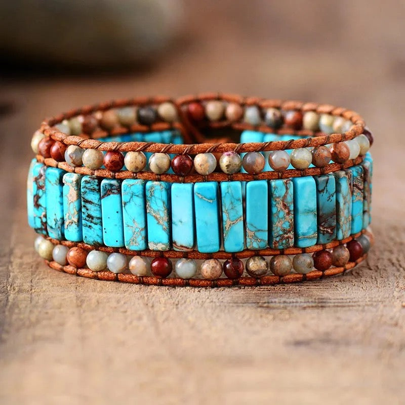 Turquoise Jasper Cuff Bracelet