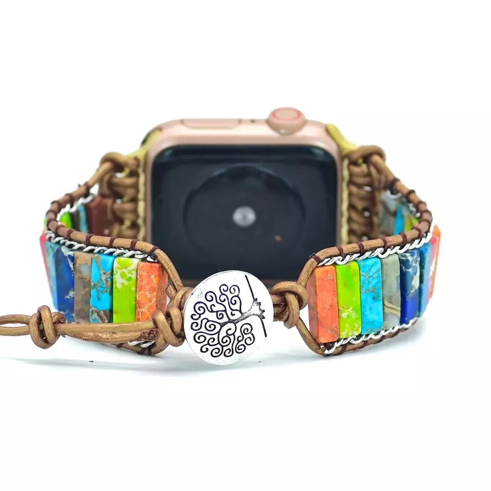 Boho chakra strap bracelet for Apple Watch